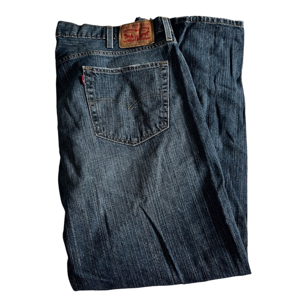 Levis 559 Relaxed Straight Jeans Mens 44x32 Blue Medium Wash Denim 00559-2765